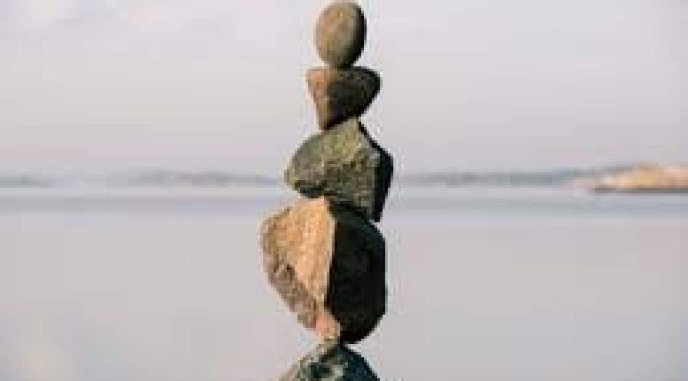 Rocks balancing